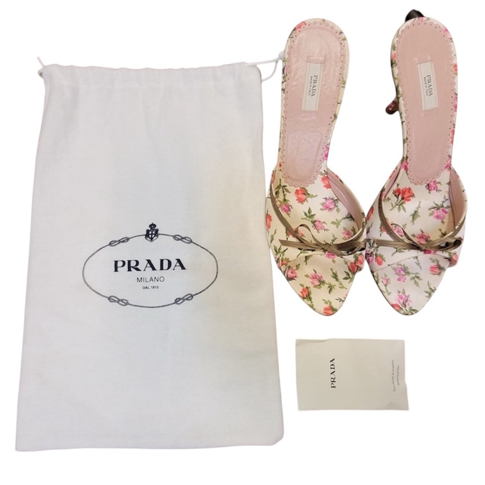 Prada Floral Print Women's Heels